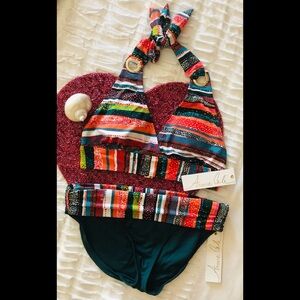 NWT Anne Cole swim bikini set size S